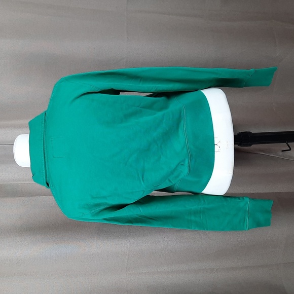 Roots green Bueno cropped quarter zip polo sweatshirt, size small, NWT - Picture 6 of 10